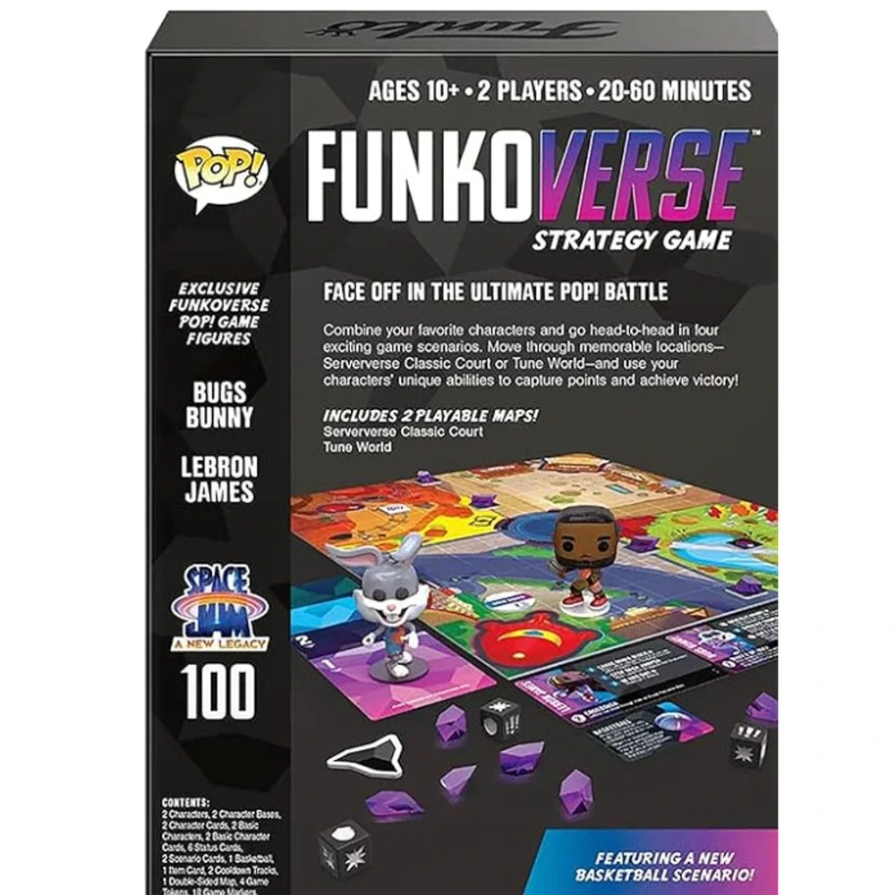NEW Funko POP! Funkoverse Space Jam: A New Legacy Strategy Game 100 2-Pack NIB